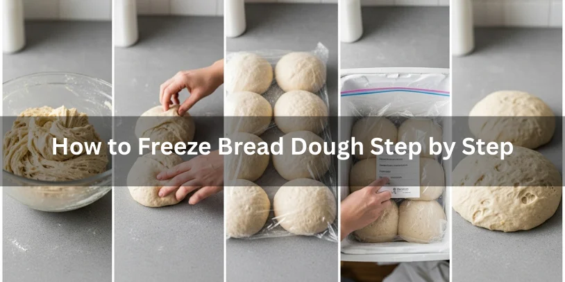 Can You Freeze Bread Dough? Complete Guide for Home & Professional Bakers In 2026 Step-by-step process showing bread dough being portioned, wrapped, frozen, and thawed, realistic food photography explaining how to freeze bread dough.-can you freeze bread dough