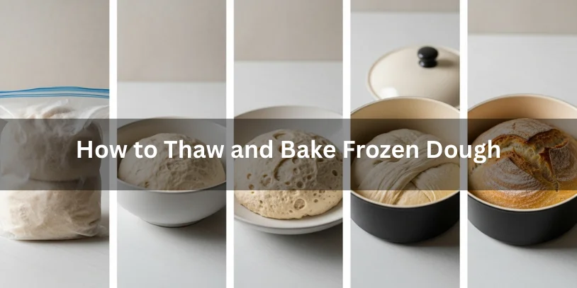 Can You Freeze Bread Dough? Complete Guide for Home & Professional Bakers In 2026 Step-by-step process showing frozen bread dough thawing, rising, shaping, and baking into golden loaves, realistic food photography explaining how to thaw and bake frozen dough..-can you freeze bread dough