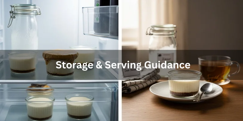 GAPS Cream Cheese Dessert Recipe: Legal, Gut-Friendly & Stage-Safe Guide In 2026 A GAPS cream cheese dessert shown stored in a covered ramekin inside a refrigerator next to an airtight jar, and a served ramekin on a wooden table with a spoon and herbal tea, illustrating safe storage and mindful serving practices.-gaps cream cheese dessert recipe