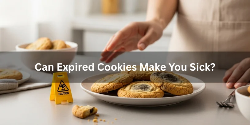How Long Do Packaged Cookies Last After the Expiration Date? A Practical Safety & Shelf-Life Guide In 2026 Cookies showing mold or discoloration on a plate, illustrating the potential risk of getting sick from eating expired cookies under soft natural lighting.-how long do packaged cookie s last after expiration date