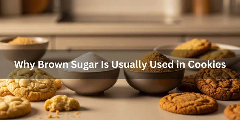 White sugar and brown sugar side by side with cookies showing texture differences, realistic food photography explaining why brown sugar is usually used in cookies.-oatmeal chocolate chip cookies without brown sugar (2)