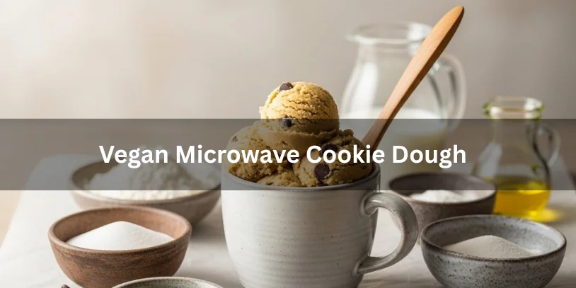 vegan microwave cookie  egg free dairy free vintage minimal scene