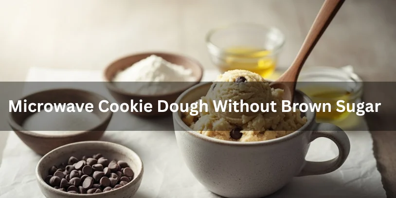 microwave cookie  without brown sugar vintage minimal mug dessert scene