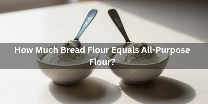 Can Bread Flour Be Used for Cookies? 20 Proven Answers for Perfect Cookies Two small bowls side by side, one with bread flour and one with all-purpose flour, each with a measuring spoon, minimalistic and realistic food photography style illustrating flour measurement comparison.-can bread flour be used for cookies