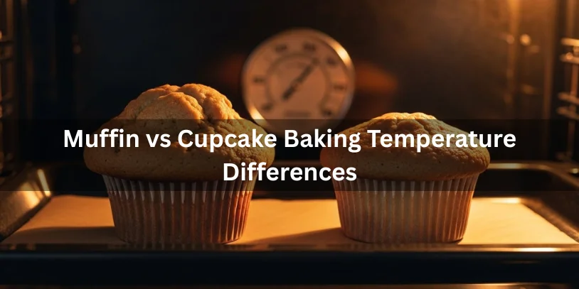 Difference Between Muffin and Cupcake: Key Baking Differences You Should Know Muffin and cupcake baking side by side in an oven, showing differences in rise and structure due to baking temperature, realistic food photography for comparison.-difference between muffin and cupcake