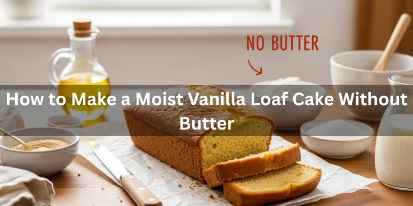 Best Vanilla Loaf Cake No Butter – Moist & Fluffy Every Time Step-by-step guide on making a vanilla load cake without butter, featuring ingredients and baking instructions.
-vanilla loaf cake recipe no butter -can you make a cake without butter