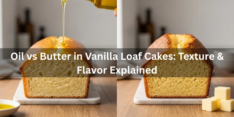 Best Vanilla Loaf Cake No Butter – Moist & Fluffy Every Time Close-up of vanilla leaf cakes highlighting oil textures and flavors, showcasing their rich, inviting appearance-vanilla loaf cake recipe no butter -can you make a cake without butter