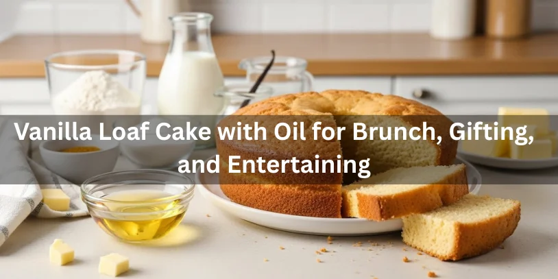 Best Vanilla Loaf Cake No Butter – Moist & Fluffy Every Time Vanilla loaf cake drizzled with oil, perfect for brunch, gifts, and entertaining guests.-vanilla loaf cake recipe with oil -can you make a cake without butter