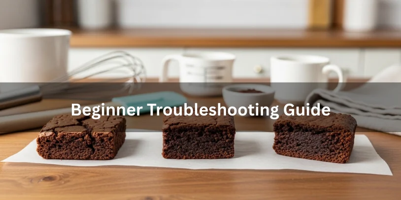 Brownies No Cocoa Powder: Fudgy, Easy Recipe Using Chocolate Bars & Pantry Ingredients In 2026 -brownies no cocoa pComparison of cracked, dense, and properly baked brownies without cocoa powder, illustrating common beginner mistakes and correct results.owder