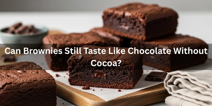 Brownies No Cocoa Powder: Fudgy, Easy Recipe Using Chocolate Bars & Pantry Ingredients In 2026 Fudgy brownies without cocoa powder, cut open to show a rich chocolate interior made with melted chocolate.-brownies no cocoa powder