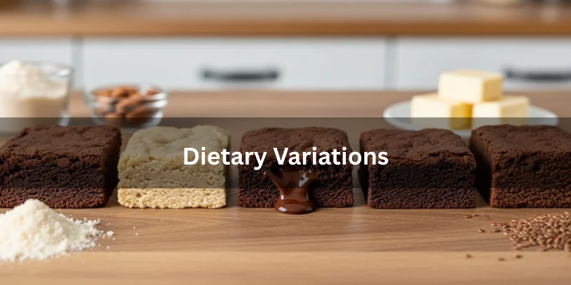 Brownies No Cocoa Powder: Fudgy, Easy Recipe Using Chocolate Bars & Pantry Ingredients In 2026 Different dietary variations of cocoa-free brownies, including gluten-free and vegan options, shown side by side with fudgy texture.-brownies no cocoa powder