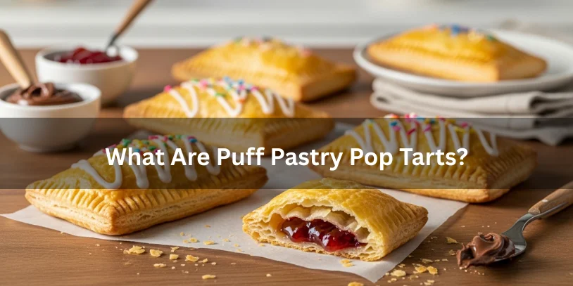 Puff Pastry Pop Tart Recipe: Flaky Homemade Toaster Pastries 7 Secrets Golden-baked puff pastry pop tarts with flaky layers, some cut open to show fruit or chocolate fillings.-puff pastry pop tart recipe