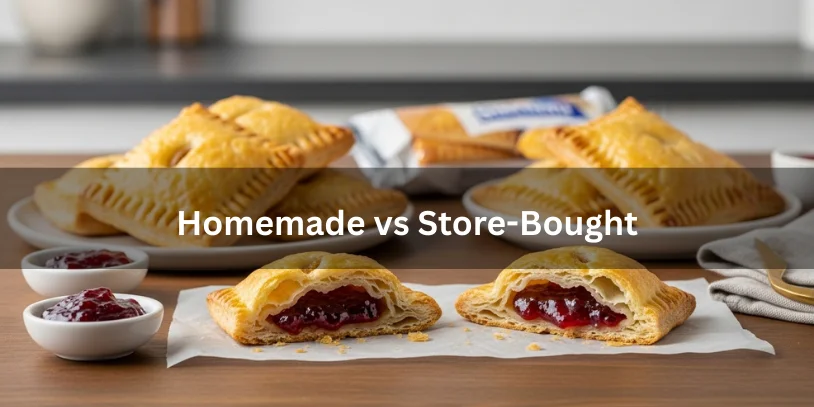 Puff Pastry Pop Tart Recipe: Flaky Homemade Toaster Pastries 7 Secrets Side-by-side comparison of homemade and store-bought puff pastry pop tarts, showing flakiness, layers, and filling quality.-puff pastry pop tart recipe