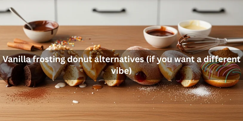 Vanilla frosted donuts stored under a dome, in an airtight container, and packed in a transport box, showing soft interior and intact frosting for freshness.-vanilla frosting donut