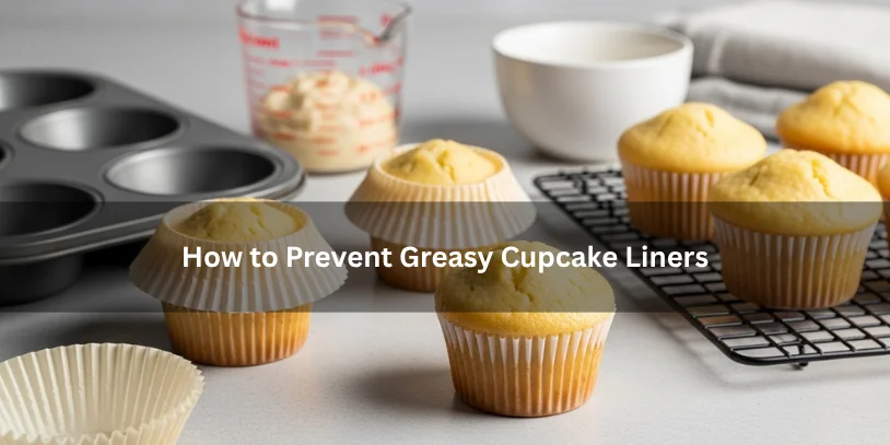 Freshly baked cupcakes with clean, dry paper liners and well-risen tops, illustrating how to prevent greasy cupcake liners under soft natural lighting.-how to prevent greasy cupcake liners