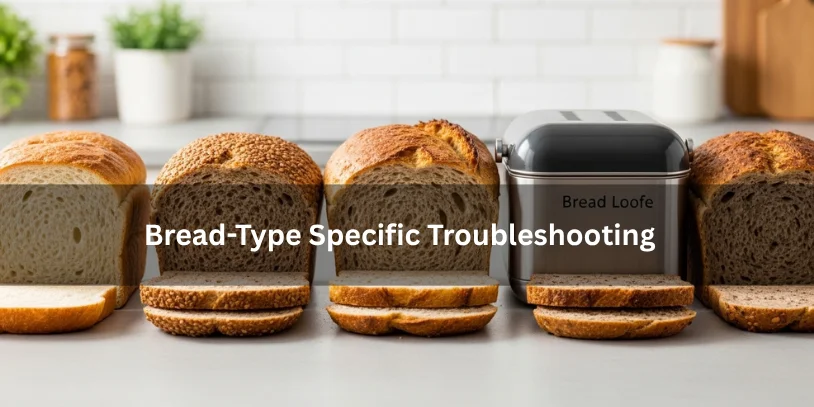 Why Did My Bread Collapse? 12 Real Causes, Easy Fixes, and How to Stop It Happening Again Assorted homemade bread loaves including sourdough, sandwich, whole wheat, enriched, bread machine, and gluten-free bread, illustrating bread-type troubleshooting under soft natural lighting.-why did my bread collapse