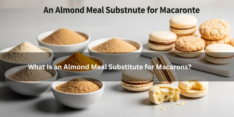 Alternative dry ingredients for macaron shells displayed beside delicate sandwich cookies, illustrating what an almond meal substitute for macarons looks like under soft natural lighting.-almond meal substitute for macarons 