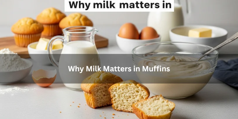 -best milk substitute for bFreshly baked muffins with a soft tender crumb beside milk and smooth batter, illustrating why milk matters in muffins under soft natural lighting.aking muffins 