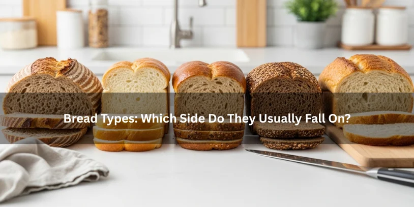 Different bread types sliced side by side, illustrating how some breads are naturally denser while others are lighter and airier on a clean kitchen countertop.-dense bread vs light bread 