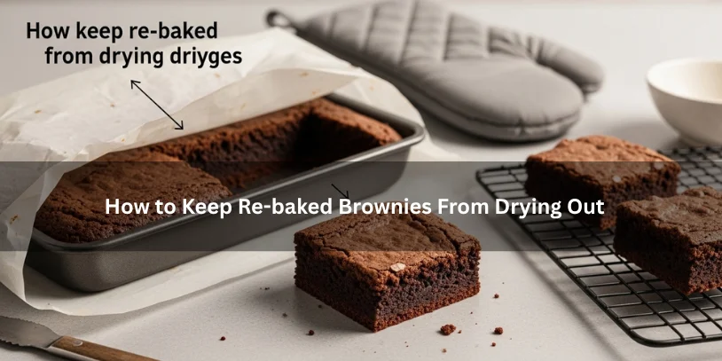Re-baked brownies with a moist fudgy center and protective covering nearby, illustrating how to keep re-baked brownies from drying out under soft natural lighting.-how to fix undercooked brownies that have cooled 