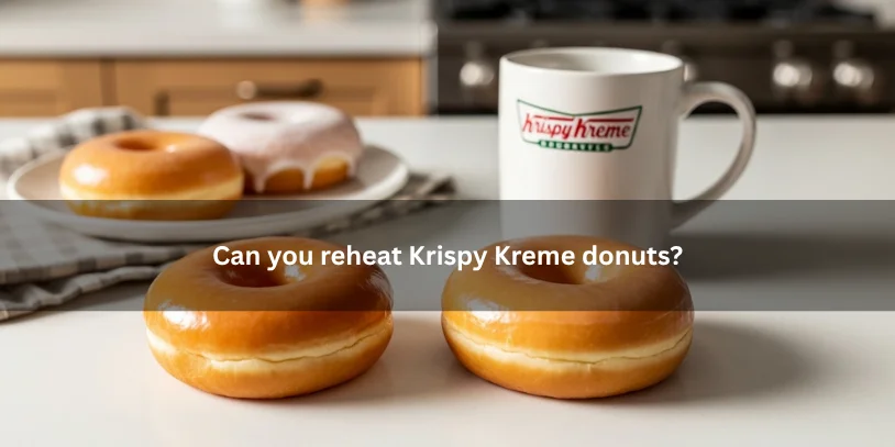 Why Are Krispy Kreme Donuts So Good? The Real Reasons People Keep Coming Back Glazed Krispy Kreme donuts on a kitchen counter with one shown freshly warmed, illustrating that the donuts can be reheated for a softer texture and glossy finish.-why are krispy kreme donuts so good