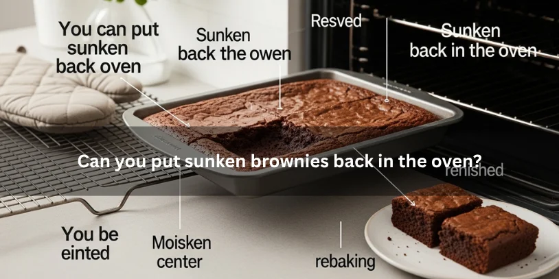 Freshly baked brownies with a sunken center and cut edible pieces, illustrating that brownies that sank in the middle can still be eaten under soft natural lighting.-why did my brownies sink in the middle