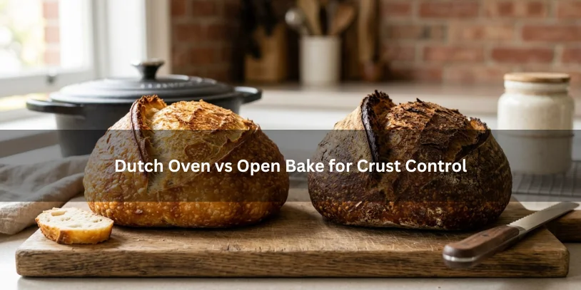Dutch oven and open-bake options for achieving perfect crust control in baking.-my sourdough crust is too hard 