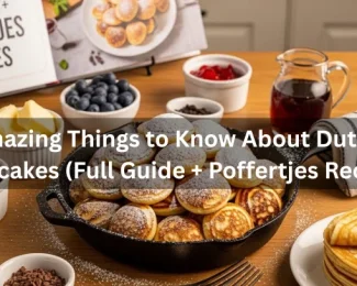 Illustrated list of 12 amazing facts about Dutch mini pancakes, emphasizing their popularity and delicious variations.-Dutch Mini Pancakes